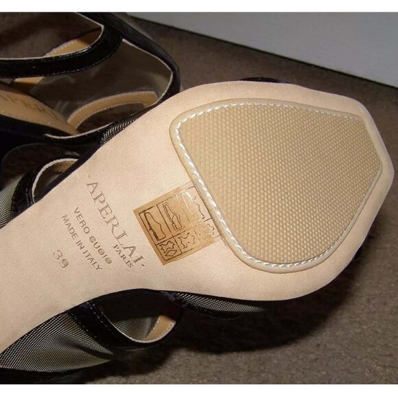 New 💋 sexy 8.5/39 Aperlai leather & mesh heels - Picture 15 of 15